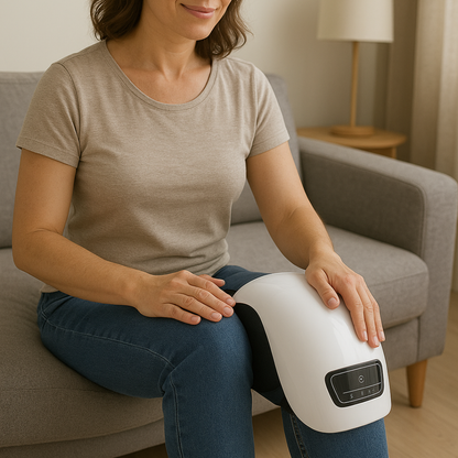 Masajeador de rodillas con calor y vibración – Alivia el dolor y recupera tu movilidad