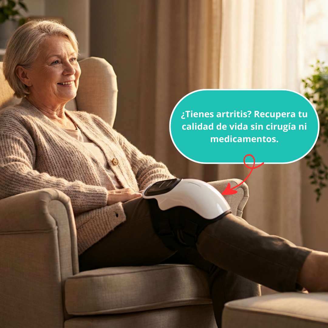 Masajeador de rodillas con calor y vibración – Alivia el dolor y recupera tu movilidad