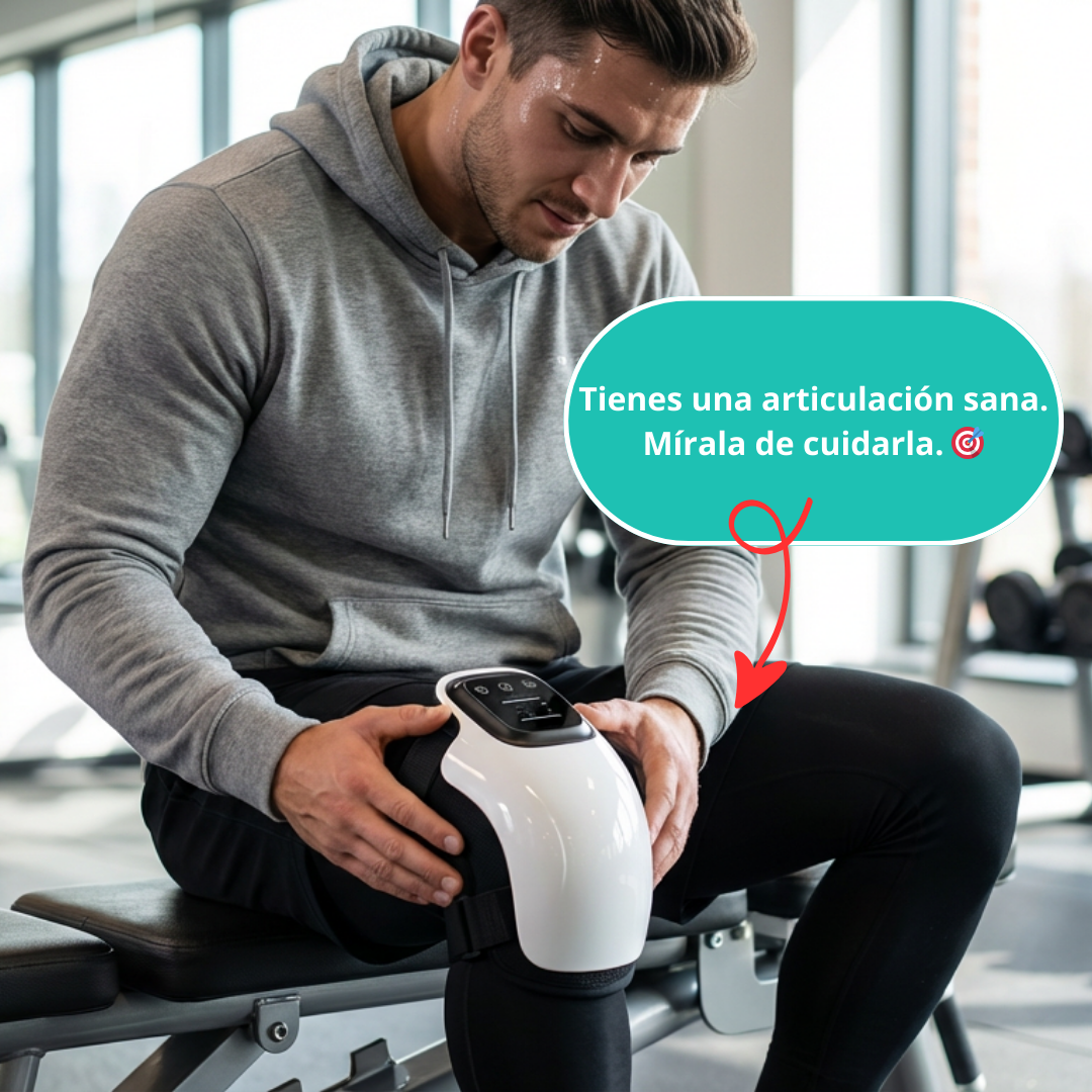 Masajeador de rodillas con calor y vibración – Alivia el dolor y recupera tu movilidad