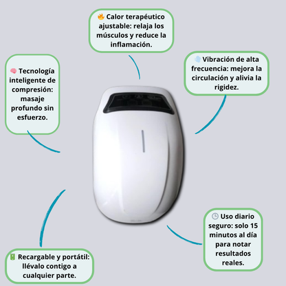 Masajeador de rodillas con calor y vibración – Alivia el dolor y recupera tu movilidad