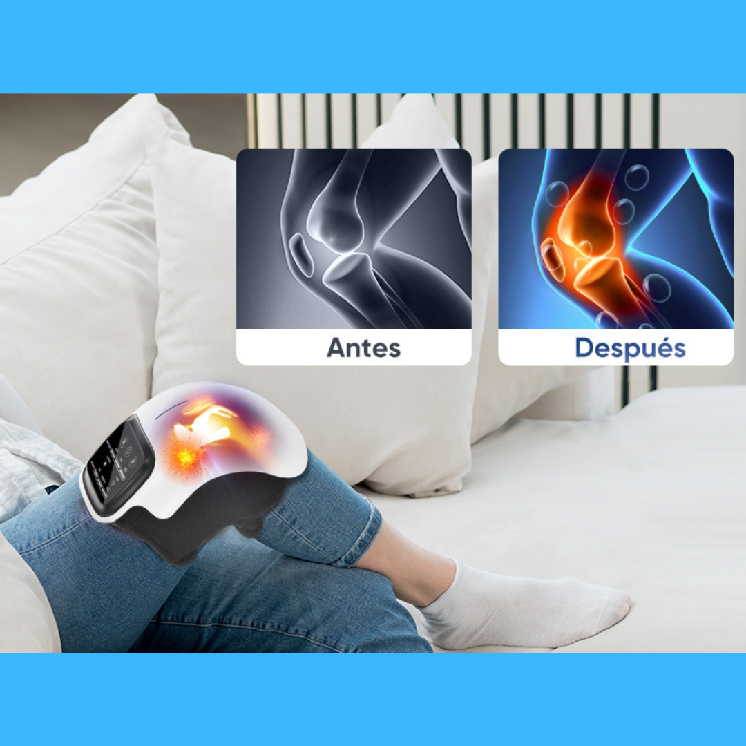 Masajeador de rodillas con calor y vibración – Alivia el dolor y recupera tu movilidad